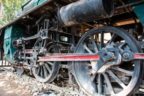 Railway wheel Stock Photos