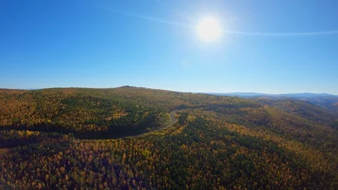 Railway without train in the forest Stock Footage 122651158