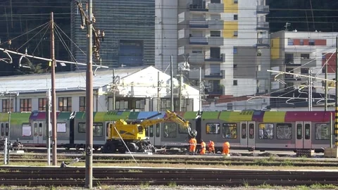 Railway Workers Video stock 151138082