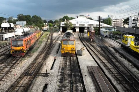 Railway workshop Stock Photos
