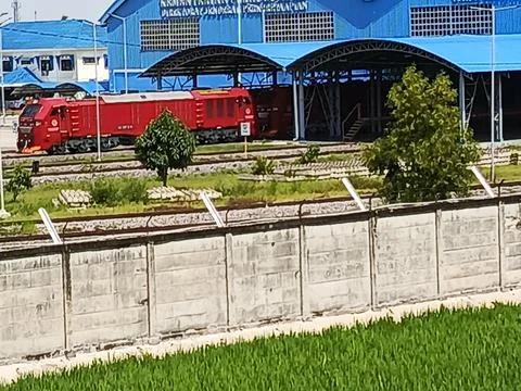 Railway workshop Stock Photos