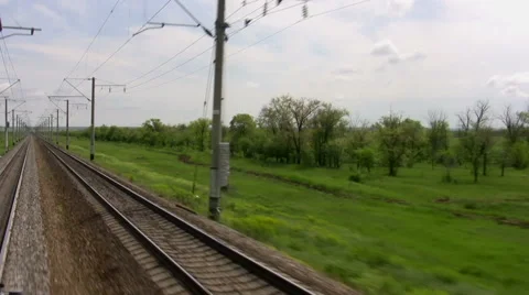 Railways in rural areas Stock Footage 47928902