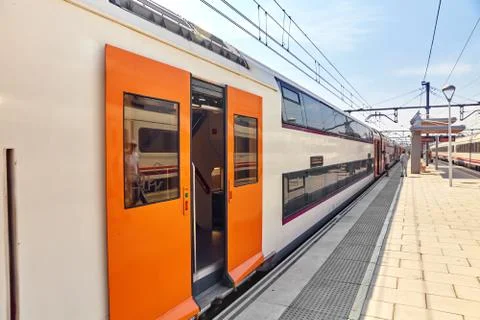The Railways Stations. Stock Photos