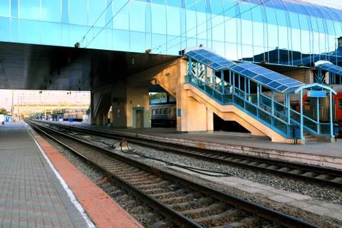 The Railways Stations. Stock Photos