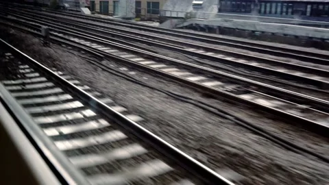 Railways Tracks at Speed. Stock Footage 239030911