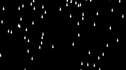 Rain 2d animation seamlessly looping with alpha channel 動画素材 118069752