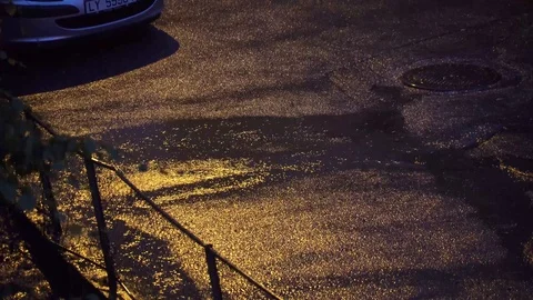 Rain 4k night 2 Stock Footage 89648397