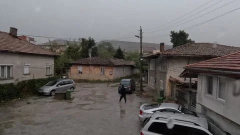 The Rain Is About To Stop Stock Footage 255659708