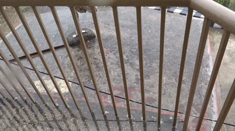 Rain across the bars Stock-Footage 38030070