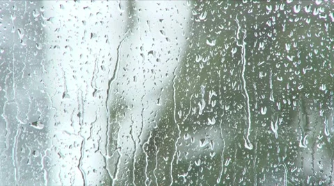 Rain Against Glass 1 Stock Footage 10737120