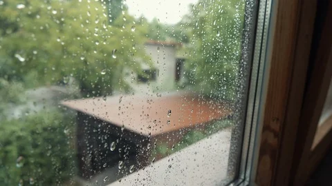 Rain against a window Vídeo Stock 127109551