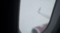 Rain on airplane window, dangerous flight on board of plane in stormy weather 4k or 4k+ Resolution
