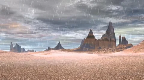 Rain on an alien planet Vídeos de archivo 60235955
