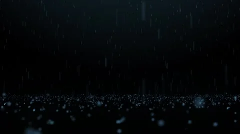 Rain and bouncing waterdrops on dark background Stock Footage 59590947