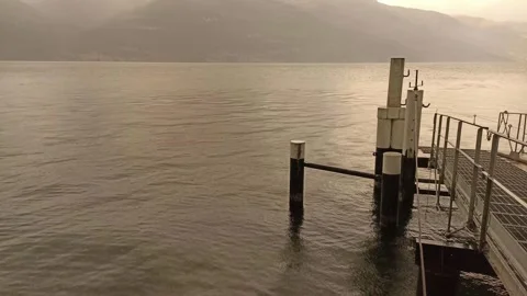 Rain and clouds over Lake Como Stock-Footage 272875260