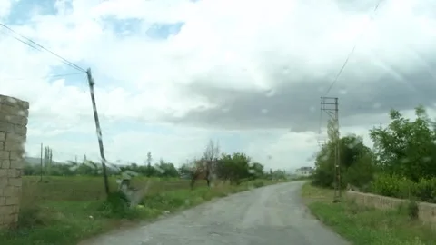 Rain and flooding on the streets Video stock 243008758