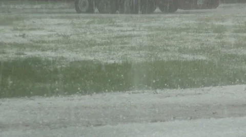 Rain and Hail Stock Footage 54749965