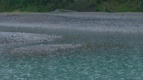 Rain and river Stock Footage 171725634