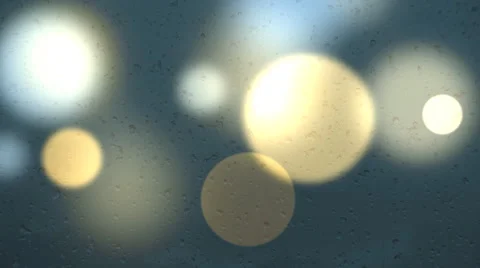 Rain and snow outside the window, effect Bokeh, the sound of rain. Stock Footage 61539647
