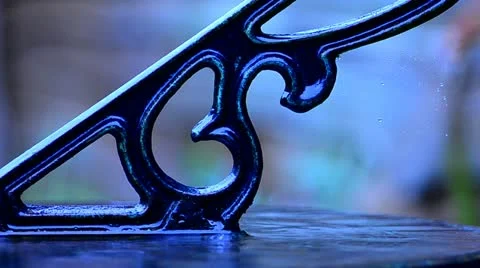 Rain and Sundial Stock Footage 10917630