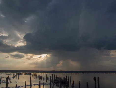 Rain and sunset Video stock 39581719