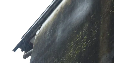 Rain and Wall Video stock 43823247