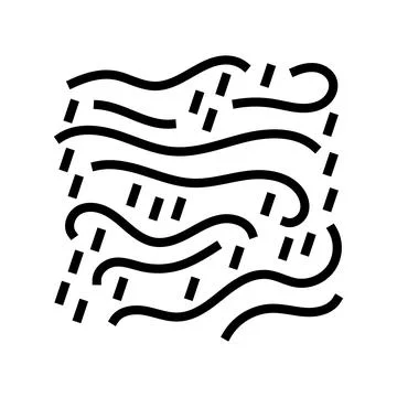 Rain and wind hurricane disaster line icon vector illustration Stockillustratie