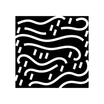 Rain and wind hurricane disaster glyph icon vector illustration Stockillustratie
