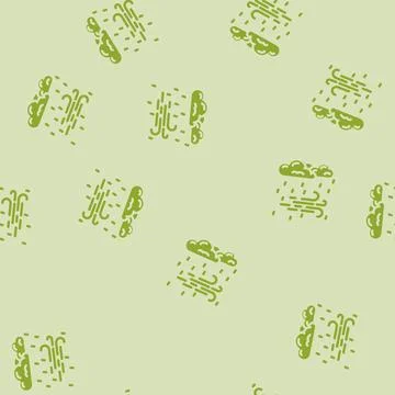 Rain and wind hurricane disaster glyph vector seamless pattern Stock Illustration
