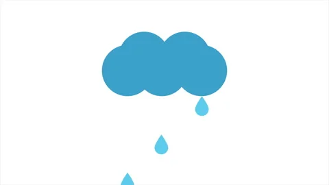 Rain animation. Stock Footage 219458636