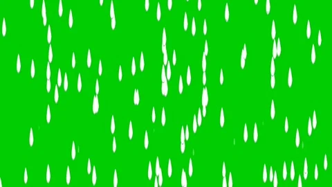 rain animation green screen, water drop ... | Stock Video | Pond5