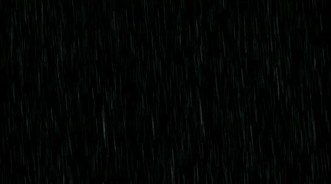 Rain Animation Isolated on Black Video stock 619261