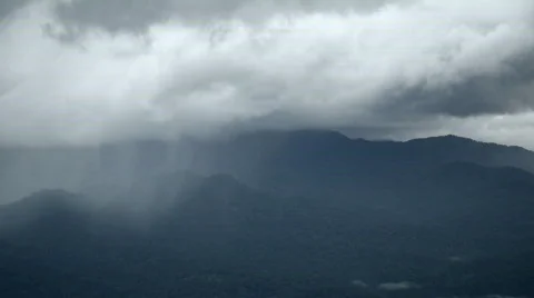 Rain approaching in the mountains 스톡 동영상 494104