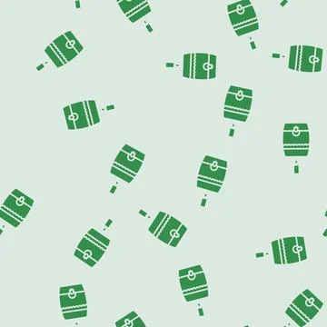 Rain barrel water saving glyph seamless pattern Stock Illustration