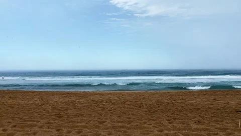 Rain on the Beach Stock Footage 163940604