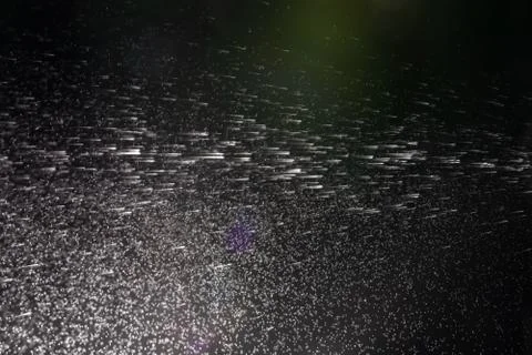 Rain on black. Abstract background Stock Photos