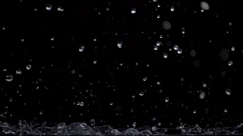 Rain On Black Background Stock Footage 77005675