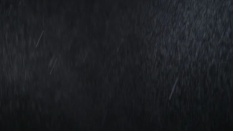 Rain on black background Stock Footage