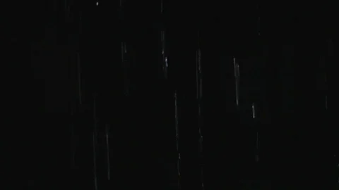 Rain on black background Stock Footage 128388917