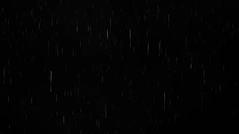 Rain on black background, realistic cgi. Stock Footage 112956842