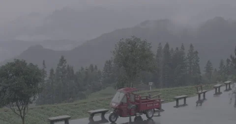 Rain brings clouds Stock Footage 141408424