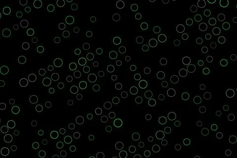 Rain of bubbles falling against black background Illustration