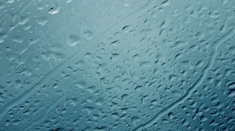 Rain Builds Up On Window Timelapse Video stock 49962126