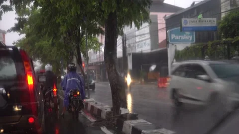 Rain from the car Video stock 210612267