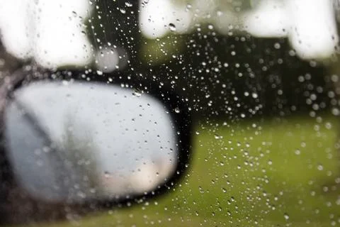 Rain on a car Stock Photos