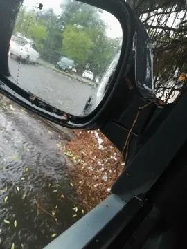 Rain from a car Stock Photos