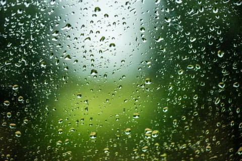 Rain on car window Foto stock