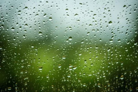 Rain on car window Foto stock