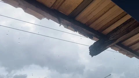 Rain ceiling clouds Stockbeeldmateriaal 337765002
