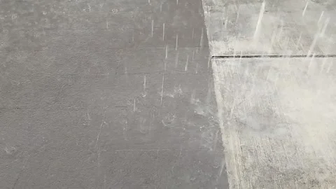 Rain on the cement floor Stock Footage 299991329